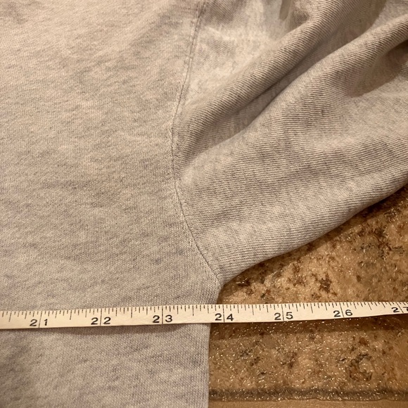 Old Navy Fleece Full Zip Hoodie Gray Sweatshirt Drop Shoulder - Picture 5 of 7